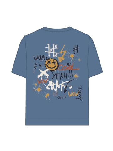 name it T-Shirt mit Print "Cool World" in Blau