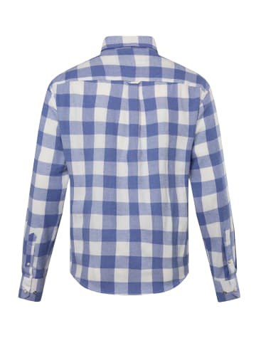 John F. Gee Hemd in mattes blau