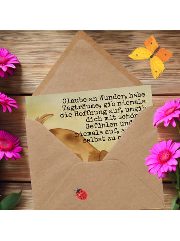 Mr. & Mrs. Panda Deluxe Karte Hund Marienkäfer Design mit Spruch in Weiß