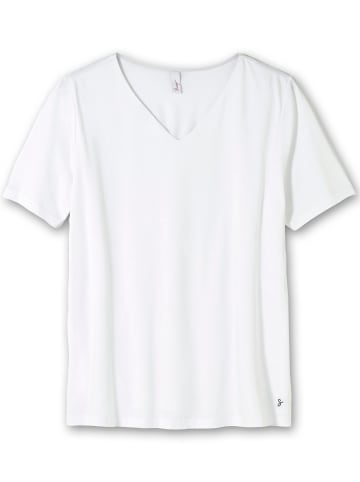 sheego T-Shirt in weiß
