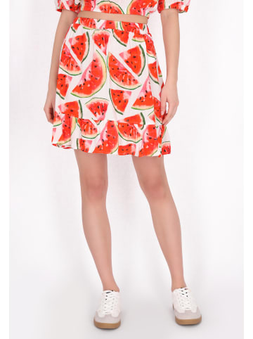 myMo Women Skirt in red multicolor