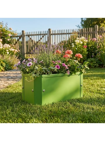 VCM  Metall Pflanzkasten Blumentopf 39x18 Balora S in Grün
