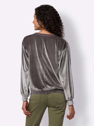 Heine Rundhalsshirt in dunkeltaupe