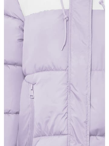myMo Wattierte Steppjacke in Lavendel Wollweiss