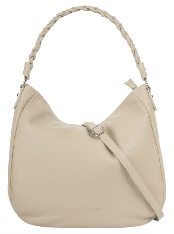 Samantha Look Handtasche echt Leder in beige