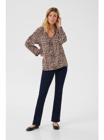 Cream Langarm-Bluse CRTiah Regular fit in Animal Neutral