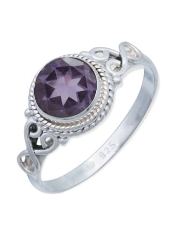 mantraroma 925er Silber - Ringe mit Amethyst facettiert