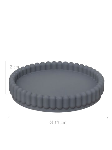 5five Simply Smart Seifenschale BONBON in Grau, Ø 11 cm