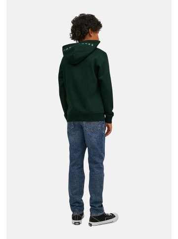 JACK & JONES Junior Hoodie 'Star Roof' in grün