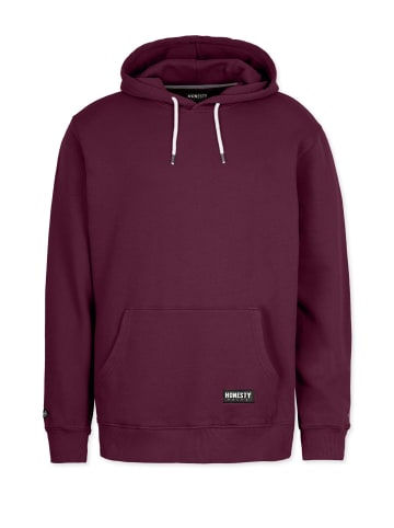 HONESTY RULES Kapuzenpullover " Basic " in bordeaux
