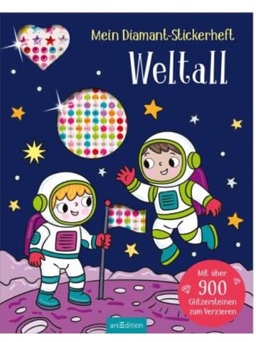 ars edition Buch - Mein Diamant-Stickerheft - Weltall