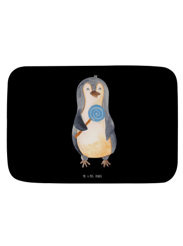 Mr. & Mrs. Panda Badezimmer Matte Pinguin Lolli ohne Spruch in Schwarz