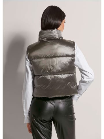 MADELEINE Sommerweste mit Glanz-Finish in graphit