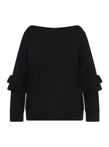 Ulla Popken Sweatshirt in schwarz