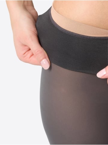 Nur Die  Feinstrumpfhose Warm & Transparent strapazierfähig 80 DEN in Grau