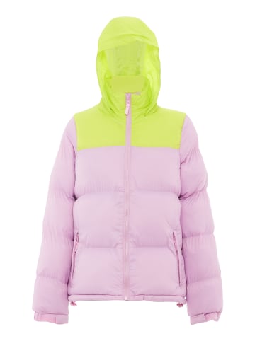 cosimon Damen Wattierte Steppjacke in Macaron Pink Saure Limette