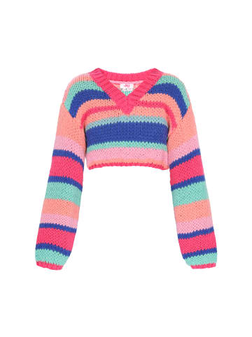 myMo Women Sweater in orange multicolor