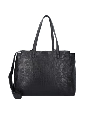 Cowboysbag Babell Schultertasche Leder 41 cm Laptopfach in croco black