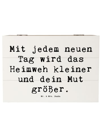 Mr. & Mrs. Panda Box Spruch Heimweh überwinden Mut mit Spruch in Weiß