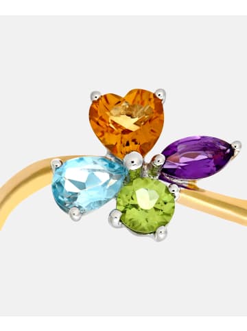 Diamant L'éternel Ring aus 375 Gelbgold mit Amethyst