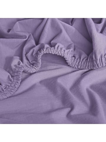 Erwin Müller Single-Jersey Spannbettlaken Freising in flieder