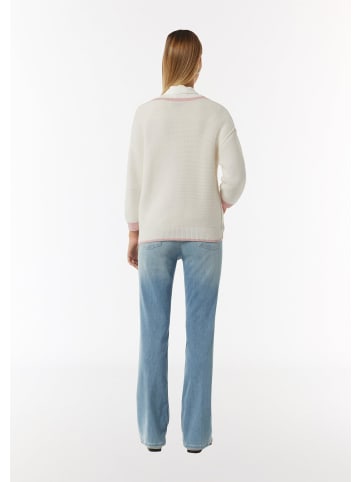 comma Strickpullover in 01X0_weiß