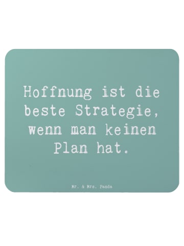 Mr. & Mrs. Panda Mouse Pad Spruch Hoffnung Strategie mit Spruch in Meeresbrise