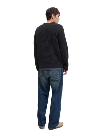 Jack & Jones Pullover JJEDOVER KNIT CREW NECK in Schwarz
