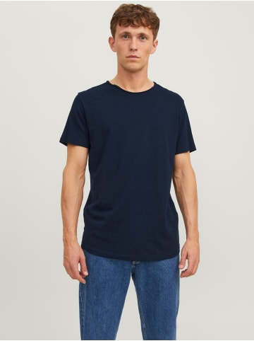 Jack & Jones Basic T-Shirt Rundhals Kurzarm JJEBASHER in Navy