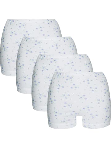 Con-ta Baumwolle, Feinripp Schlüpfer 4er-Pack in weiß
