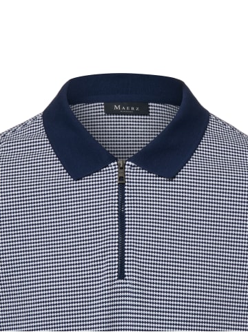 März Poloshirt in indigo weiß