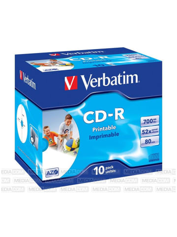 Verbatim Verbatim CD-R 700MB 52x Jewelcase 10er Inkjet