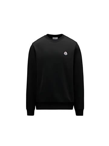Moncler Moncler Logo Patch Cotton Sweatshirt Black