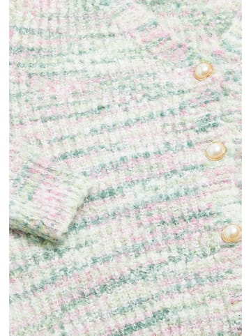 Sidona Damen Sweater in WOLLWEISS ROSA MEHRFARBIG