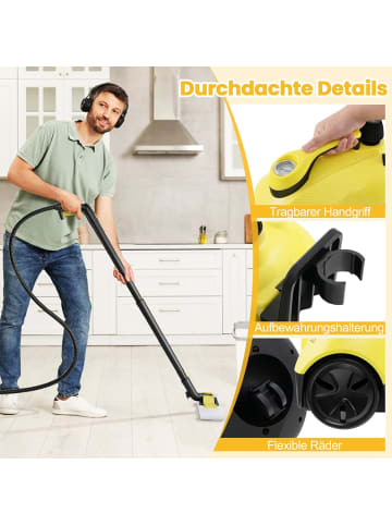 COSTWAY Dampfreiniger 2000W in Gelb