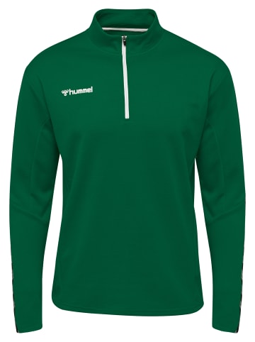 Hummel Halbreißverschluss Sweatshirt Hmlauthentic Herren in EVERGREEN