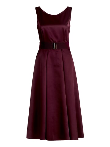 Vera Mont Cocktailkleid mit Gürtel in Strong Aubergine