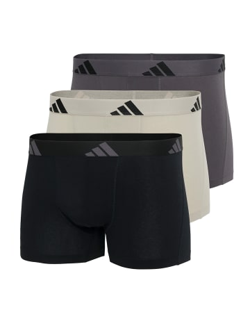 adidas Trunk Active Flex Cotton in schwarz, taupe, dunkelgrau
