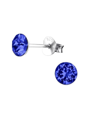 Alexander York Ohrstecker CRYSTAL 5 mm I saphirblau in blue