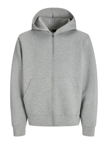 Jack & Jones Sweatshirt JCOCOVER SCUBA SWEAT ZIP HOOD in Grau