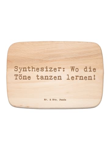 Mr. & Mrs. Panda schneidebrettchen Spruch Synthesizer Tanz mit S... in Transparent