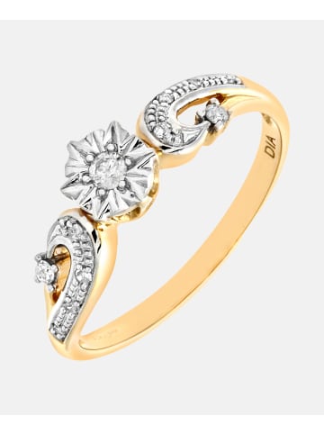 Diamant L'éternel Ring aus 375 Gelbgold mit Diamant