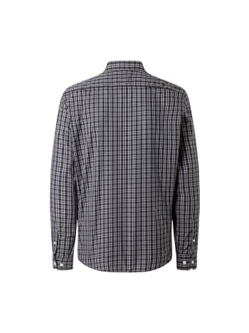 März Hemd in aubergine hellgrau - 0001