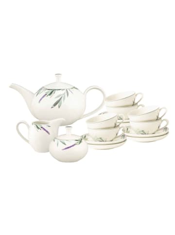 Seltmann Weiden 15-tlg. Teeservice Savona Provence in in bunt-beige
