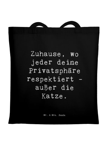 Mr. & Mrs. Panda totebag Spruch Geborgenheit im Zuhause mit Spruch in Schwarz
