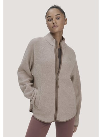 Hessnatur Fleece Jacke in mandelbraun