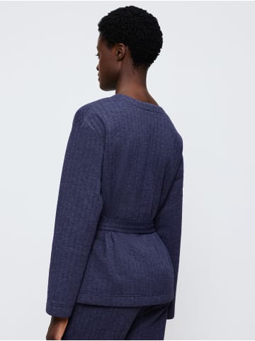 Triumph Morgenmantel Cozy Comfort Robe Top Quilted in BLUE - DARK COMBINATION
