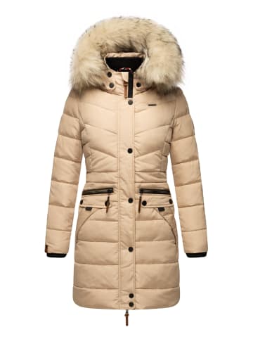 Navahoo Steppmantel Paula in Beige