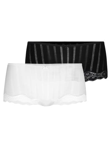 Calida Slip 2er Pack in Weiß/Schwarz