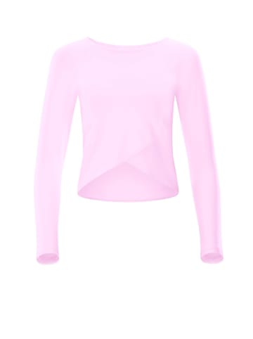 Winshape Functional Light and Soft Cropped Long Sleeve Top AET131LS in lavender rose